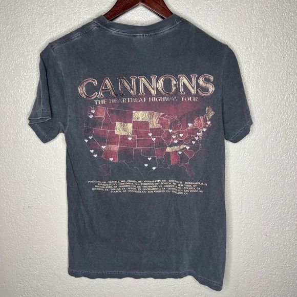 Cannons Heartbeat Highway Tour T Shirt Small - Picture 3 of 5